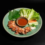 Grilled pork belly with samjang sauce